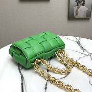BOTTEGA VENETA CHAIN CASSETTE GREEN 631421 SIZE 26 x 18 x 8 CM - 2