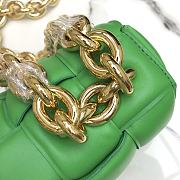 BOTTEGA VENETA CHAIN CASSETTE GREEN 631421 SIZE 26 x 18 x 8 CM - 5