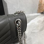 ENVELOPE MEDIUM BAG GRAY 600185 SIZE 24 × 17.5 × 6cm - 6