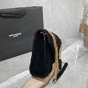 ENVELOPE MEDIUM BAG BLACK VELVET 487206 SIZE 24 × 17.5 × 6 CM - 5