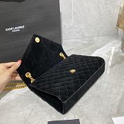 ENVELOPE MEDIUM BAG BLACK VELVET 487206 SIZE 24 × 17.5 × 6 CM - 4