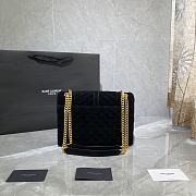 ENVELOPE MEDIUM BAG BLACK VELVET 487206 SIZE 24 × 17.5 × 6 CM - 3
