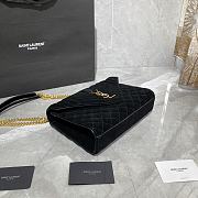 ENVELOPE MEDIUM BAG BLACK VELVET 487206 SIZE 24 × 17.5 × 6 CM - 2