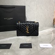 ENVELOPE SMALL BAG BLACK 600195 SIZE 21 × 13 × 6 CM - 1