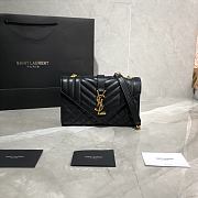 ENVELOPE SMALL BAG BLACK 600195 SIZE 21 × 13 × 6 CM - 5