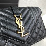 ENVELOPE SMALL BAG BLACK 600195 SIZE 21 × 13 × 6 CM - 2