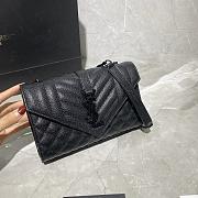 ENVELOPE SMALL BAG BLACK METAL HARDWARE 600195 SIZE 21 × 13 × 6 CM - 4