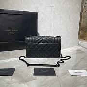 ENVELOPE SMALL BAG BLACK METAL HARDWARE 600195 SIZE 21 × 13 × 6 CM - 5