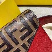 FENDI BELT BAG RED 8BM005 SIZE 18 x 4 x 11 CM - 4