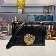 D&G MEDIUM DEVOTION BAG BLACK SIZE 21 x 5 x 14 CM - 1