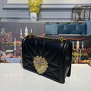 D&G MEDIUM DEVOTION BAG BLACK SIZE 21 x 5 x 14 CM - 3