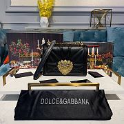 D&G MEDIUM DEVOTION BAG BLACK SIZE 21 x 5 x 14 CM - 2