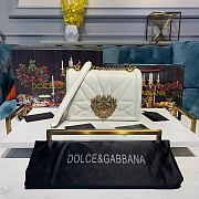 D&G MEDIUM DEVOTION BAG WHITE SIZE 21 x 5 x 14 CM - 4
