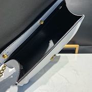 D&G SMALL DEVOTION BAG IN NAPPA LEATHER SILVER SIZE 19 x 11 x 4.5 CM - 2