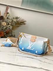 LV MULTI POCHETTE ACCESSOIRES BLUE M57633 SIZE 24 x 13.5 x 4 CM - 1