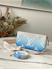 LV MULTI POCHETTE ACCESSOIRES BLUE M57633 SIZE 24 x 13.5 x 4 CM - 2