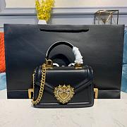 D&G SMALL DEVOTION BAG IN NAPPA LEATHER BLACK SIZE 19 x 11 x 4.5 CM - 1