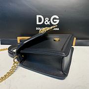 D&G SMALL DEVOTION BAG IN NAPPA LEATHER BLACK SIZE 19 x 11 x 4.5 CM - 3