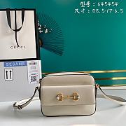 GUCCI HORSEBIT 1955 SMALL WHITE 645454 SIZE 22.5 x 17 x 6.5 CM - 1