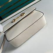 GUCCI HORSEBIT 1955 SMALL WHITE 645454 SIZE 22.5 x 17 x 6.5 CM - 2