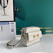 GUCCI HORSEBIT 1955 SMALL WHITE 645454 SIZE 22.5 x 17 x 6.5 CM - 5