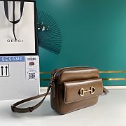GUCCI HORSEBIT 1955 SMALL BROWN 645454 SIZE 22.5 x 17 x 6.5 CM - 3