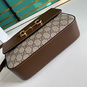 GUCCI HORSEBIT 1955 SMALL GG SUPREME BROWN 645454 SIZE 22.5 x 17 x 6.5 CM - 4