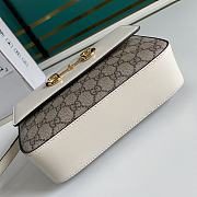 GUCCI HORSEBIT 1955 SMALL GG SUPREME WHITE 645454 SIZE 22.5 x 17 x 6.5 CM - 6