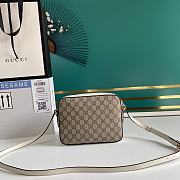 GUCCI HORSEBIT 1955 SMALL GG SUPREME WHITE 645454 SIZE 22.5 x 17 x 6.5 CM - 4