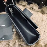 YSL Kate Medium In Smooth Leather Silver-Tone Metal 354119 Size 24 x 14.5 x 5 cm - 2