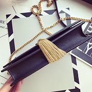 YSL KATE TASSEL CHAIN WALLET IN SMOOTH LEATHER 452159 SIZE 19x12.5x4 CM - 6
