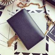 YSL KATE TASSEL CHAIN WALLET IN SMOOTH LEATHER 452159 SIZE 19x12.5x4 CM - 3