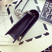 YSL KATE TASSEL CHAIN WALLET IN SMOOTH LEATHER SILVER 452159 SIZE 19x12.5x4 CM - 3