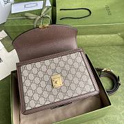 GUCCI OPHIDIA SMALL TOP HANDLE BAG WITH WEB 651055 SIZE 25x17.5x7 CM - 4