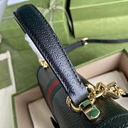 GUCCI OPHIDIA SMALL TOP HANDLE BAG BLACK 651055 SIZE 25x17.5x7 CM - 6