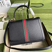 GUCCI OPHIDIA SMALL TOP HANDLE BAG BLACK 651055 SIZE 25x17.5x7 CM - 5