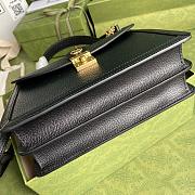 GUCCI OPHIDIA SMALL TOP HANDLE BAG BLACK 651055 SIZE 25x17.5x7 CM - 3