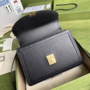 GUCCI OPHIDIA SMALL TOP HANDLE BAG BLACK 651055 SIZE 25x17.5x7 CM - 2