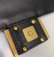 FENDI BAGUETTE BLACK 8BS017 SIZE 18.5 x 4.5 x 12 CM - 2
