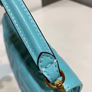 FENDI BAGUETTE BLUE 8BS017 SIZE 18.5 x 4.5 x 12 CM - 6