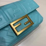 FENDI BAGUETTE BLUE 8BS017 SIZE 18.5 x 4.5 x 12 CM - 5