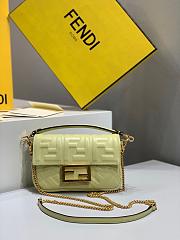 FENDI BAGUETTE LIGHT GREEN 8BS017 SIZE 18.5 x 4.5 x 12 CM - 1