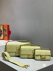 FENDI BAGUETTE LIGHT GREEN 8BS017 SIZE 18.5 x 4.5 x 12 CM - 5