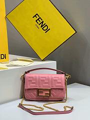 FENDI BAGUETTE PINK 8BS017 SIZE 18.5 x 4.5 x 12 CM - 1