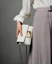 FENDI BAGUETTE WHITE 8BS017 SIZE 18.5 x 4.5 x 12 CM - 6