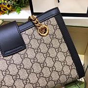 PADLOCK SMALL GG SHOULDER BAG BLACK 498156 SIZE 26x18x10 CM - 3