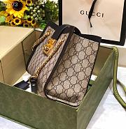 PADLOCK SMALL GG SHOULDER BAG BLACK 498156 SIZE 26x18x10 CM - 5