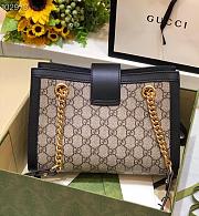 PADLOCK SMALL GG SHOULDER BAG BLACK 498156 SIZE 26x18x10 CM - 6