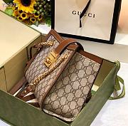 PADLOCK SMALL GG SHOULDER BAG BROWN 498156 SIZE 26x18x10 CM - 2