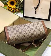 PADLOCK SMALL GG SHOULDER BAG BROWN 498156 SIZE 26x18x10 CM - 4